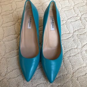 LK Bennett Turquoise Pumps